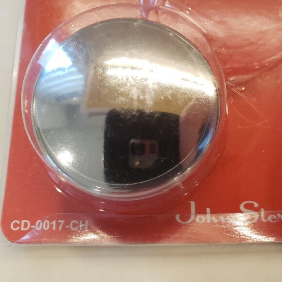 John Sterling CD-0017-CH Decorative Closet Pole End Caps, Chrome - Picture 3 of 4